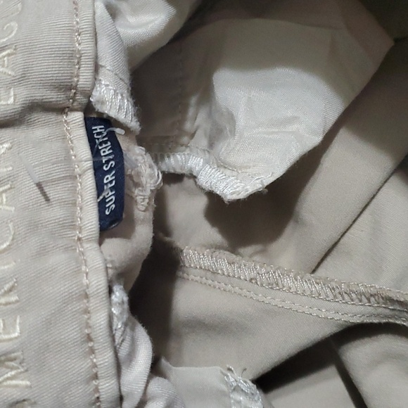 American EAGLE outfitters Beige Slim Fit Skinny Pants Flat Front Chino - Picture 11 of 14